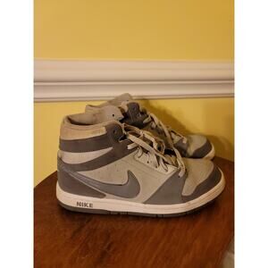 2012 Nike Prestige IV Gray and White High Top Shoes (584614-021) Men's Size 8